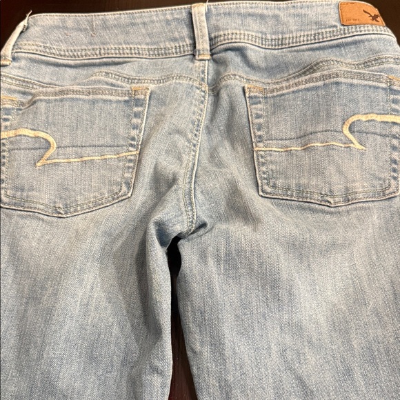 American Eagle Outfitters Light Blue Kick Boot Jeans 6S - Picture 4 of 4